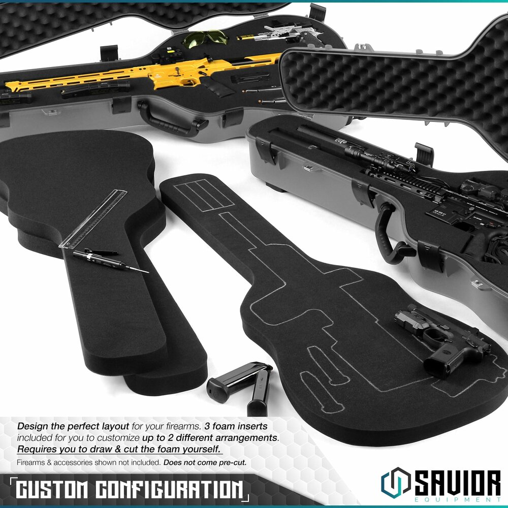 Savior Ultimate Guitar Case - Single rifle case - color grey
