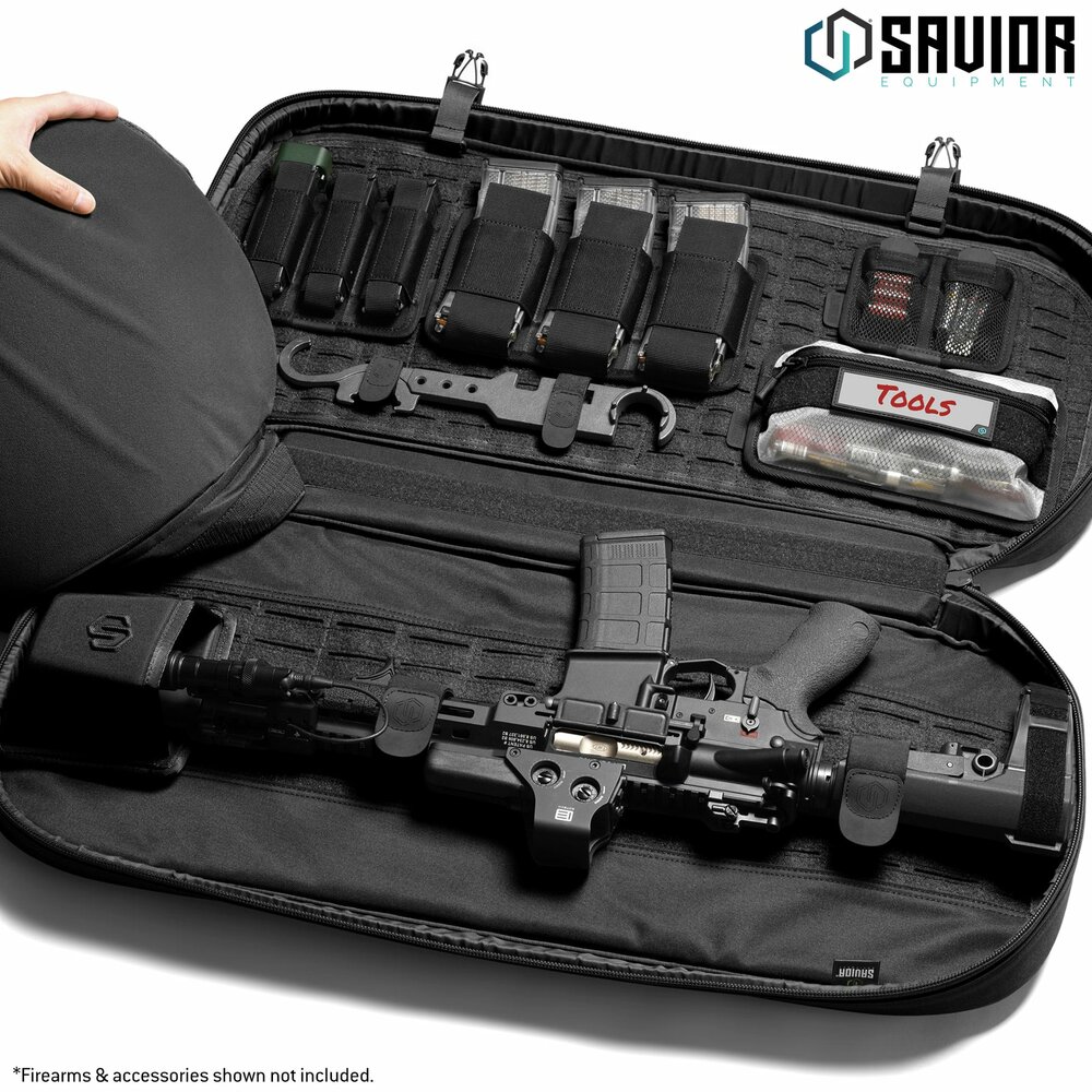 Savior Specialist Covert 34&quot; Single rifle case - color black