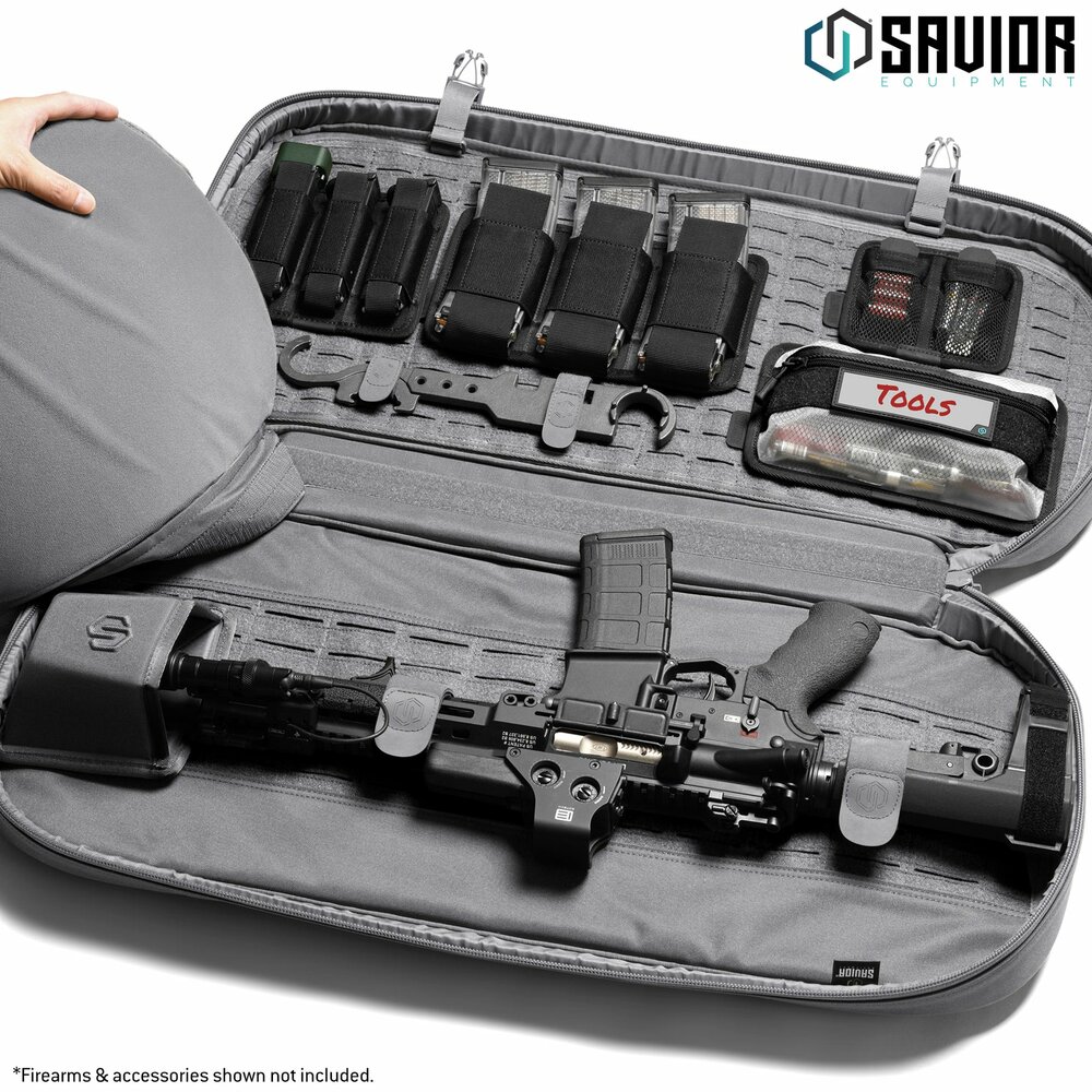 Savior Specialist Covert 34&quot; Single rifle case - color grey
