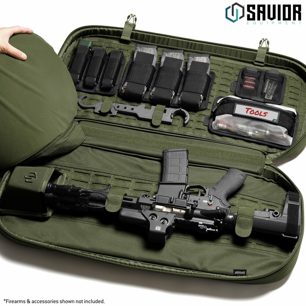 Savior Specialist Covert 30&quot; Single rifle case - color green