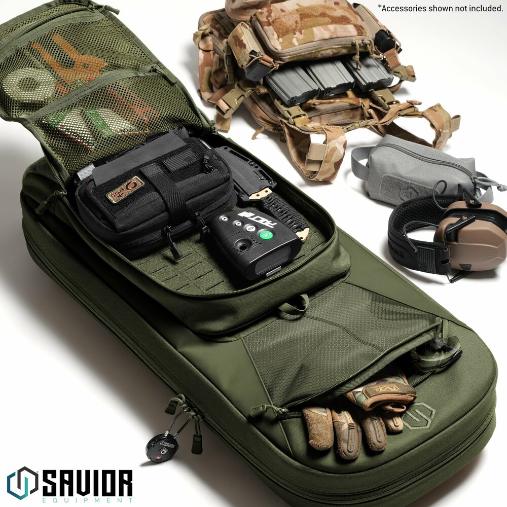 Savior Specialist Covert 30&quot; Single rifle case - color green