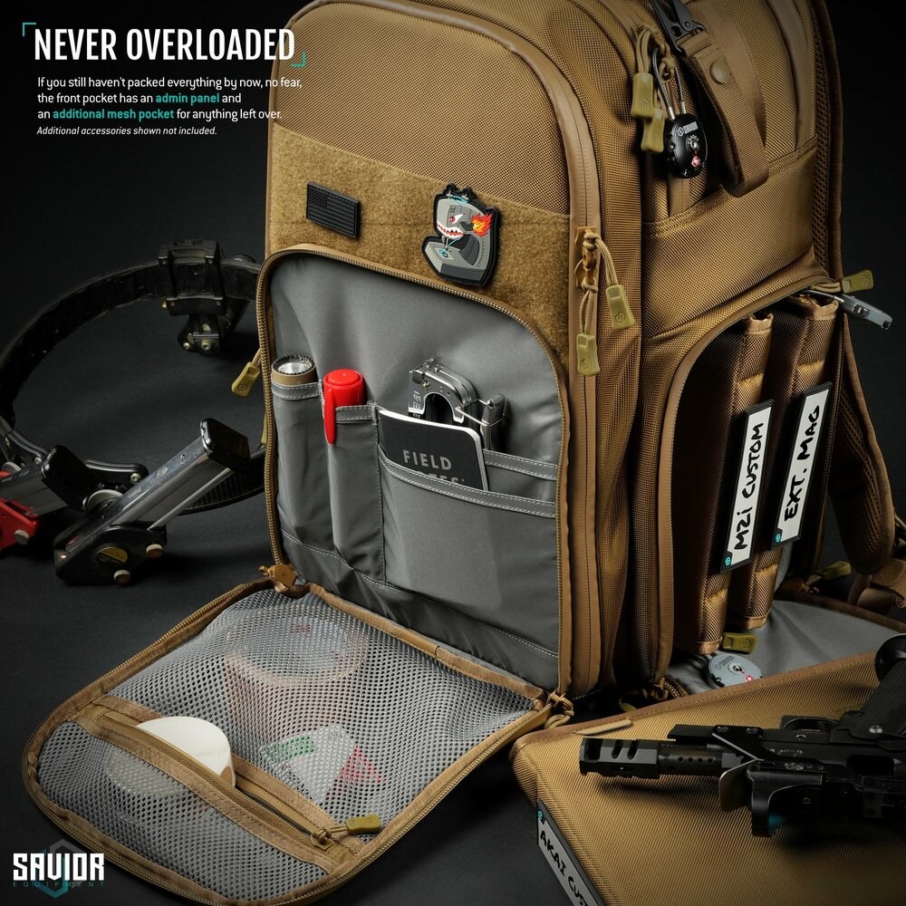 Savior PRO S.E.M.A - Competition Backpack - color tan