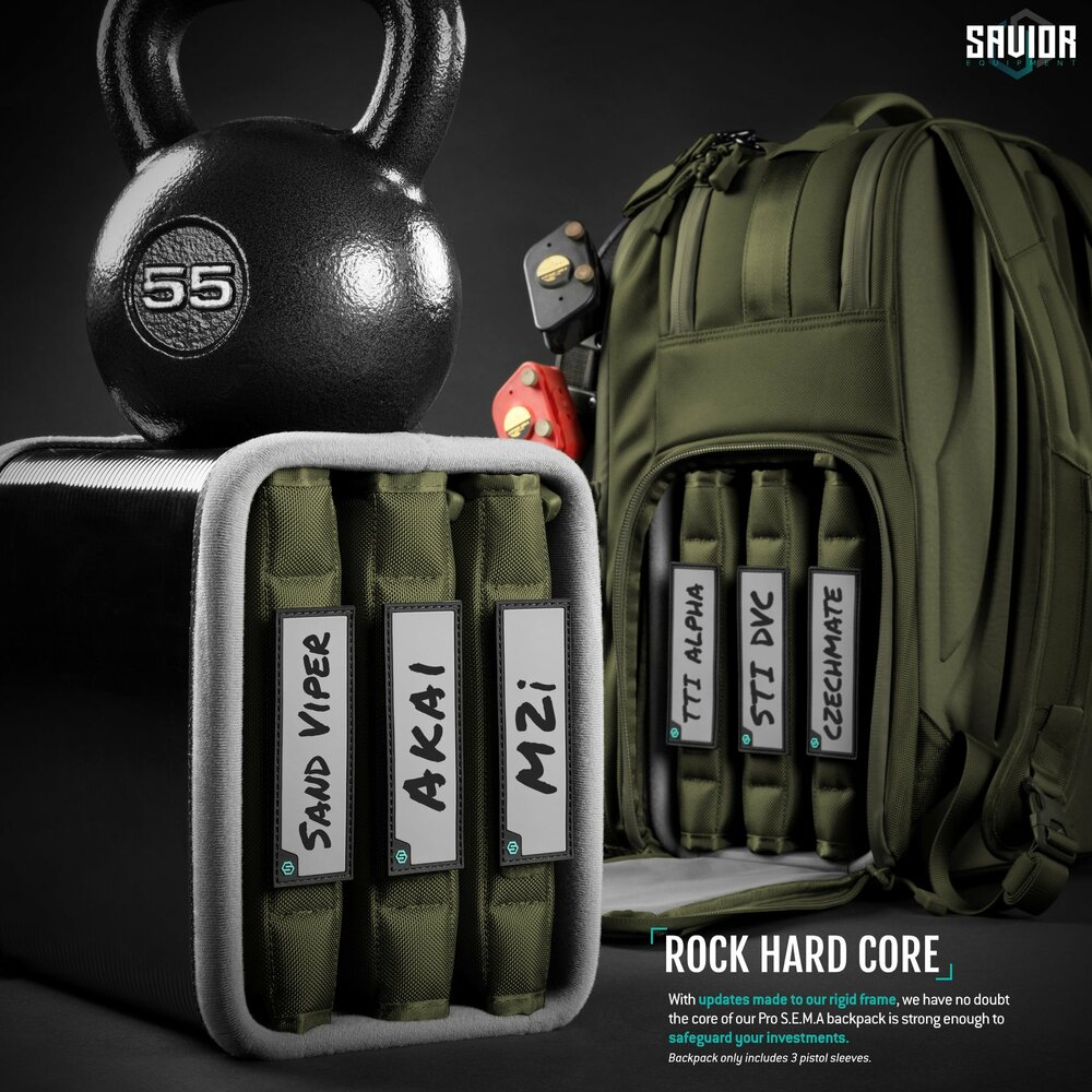 Savior PRO S.E.M.A - Competition Backpack - color green