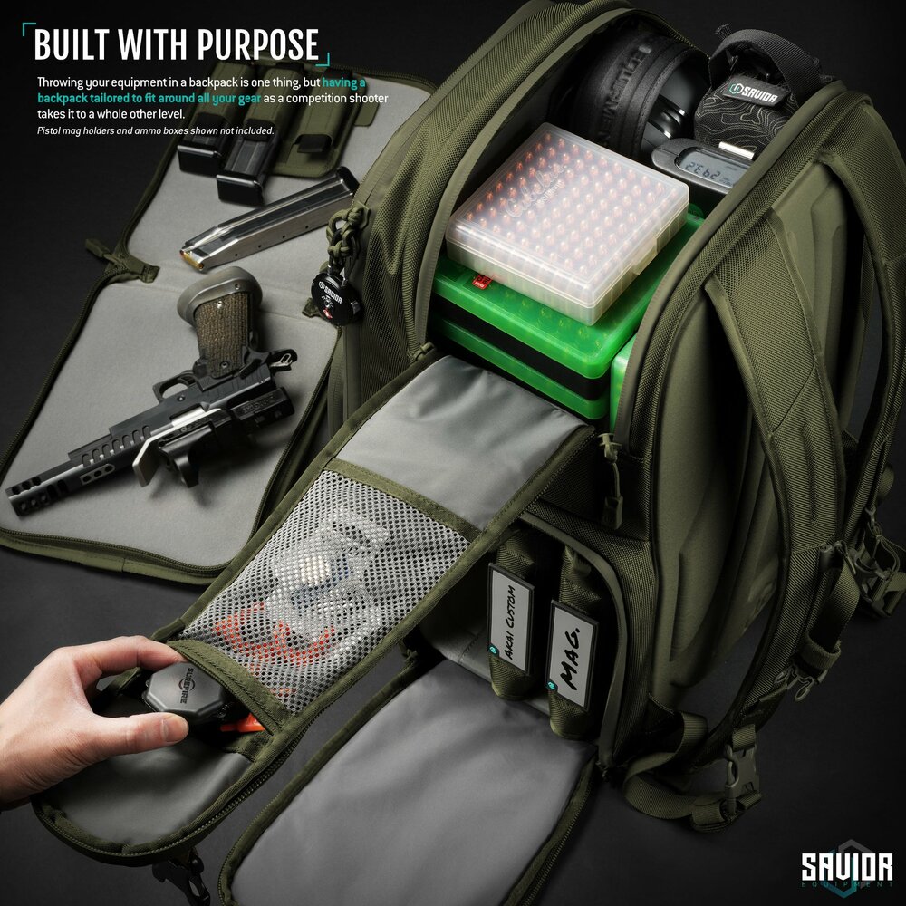 Savior PRO S.E.M.A - Competition Backpack - color green
