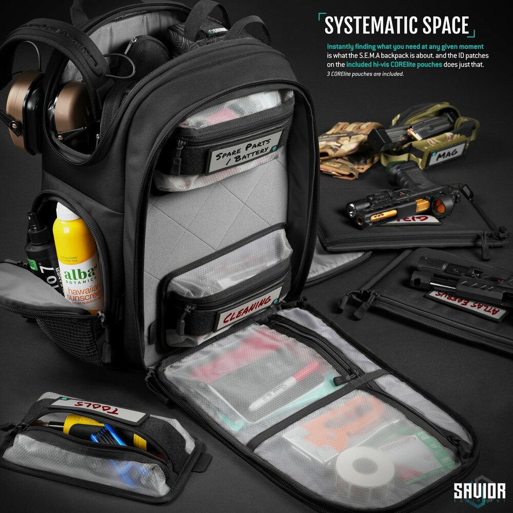 Savior Compact S.E.M.A - Pistol Backpack - color black