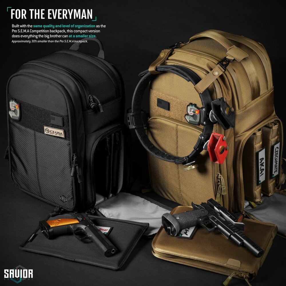 Savior Compact S.E.M.A - Pistol Backpack - color black