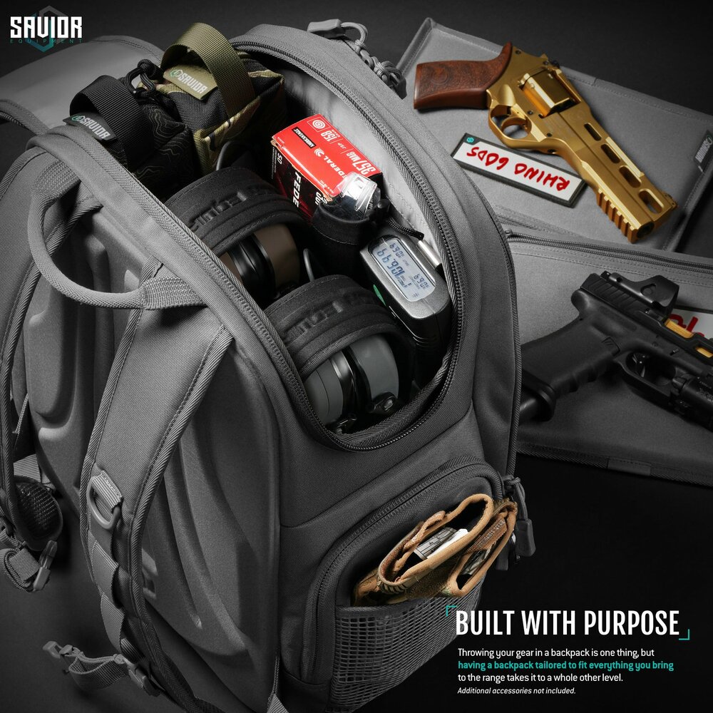 Savior Compact S.E.M.A - Pistol Backpack - color grey