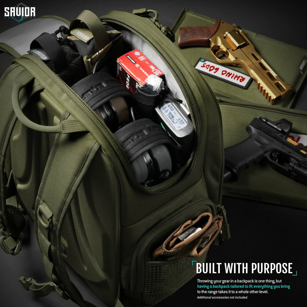 Savior Compact S.E.M.A - Pistol Backpack - color green