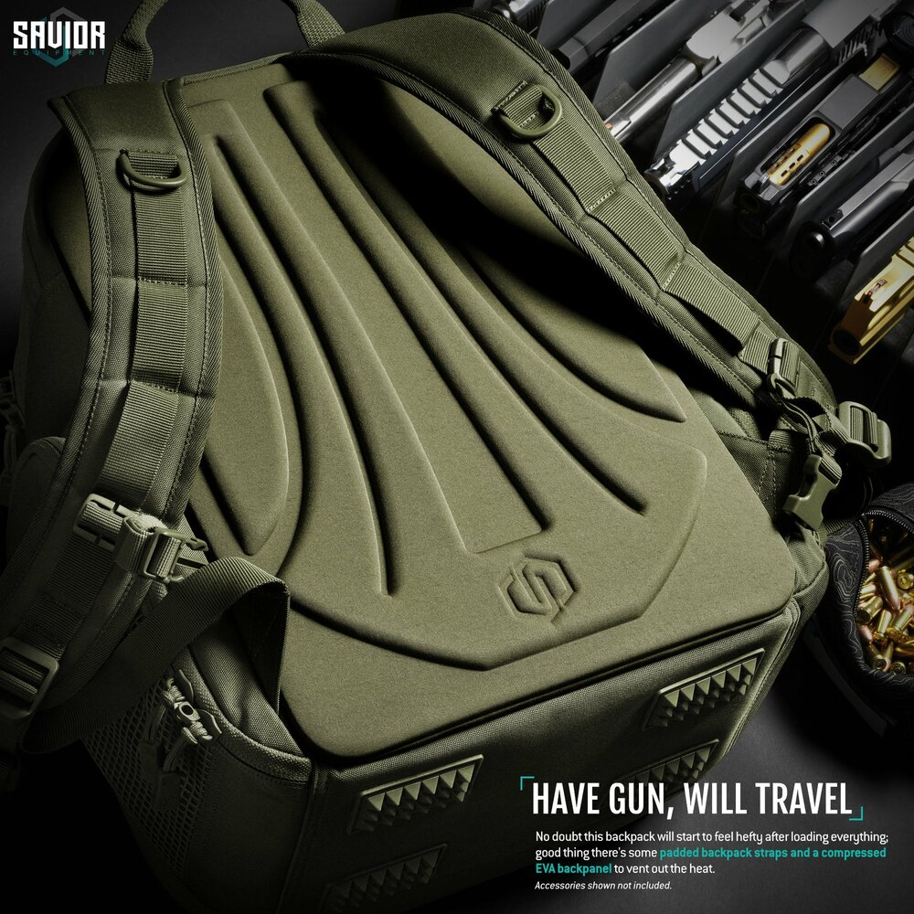 Savior Compact S.E.M.A - Pistol Backpack - color green