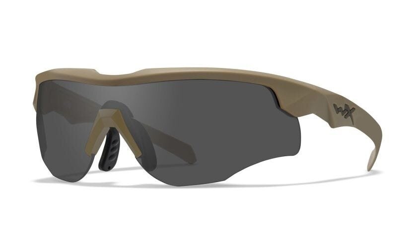 Wiley X WX Rogue Comm Matte Tan &mdash; Grey/Clear/Light Rust