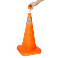 Mactronic Collapsible Traffic Cone with LED Flashing Light