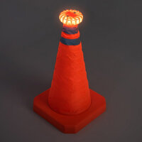 Mactronic Collapsible Traffic Cone with LED Flashing Light
