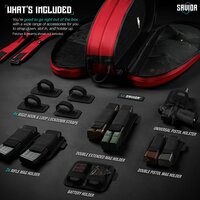 Savior Pro Touring 30&quot; Tennis Case- color red