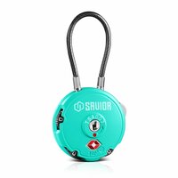 Savior 3-Digit Cable Lock- color teal