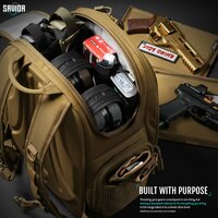 Savior Compact S.E.M.A - Pistol Backpack - color tan
