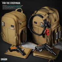 Savior Compact S.E.M.A - Pistol Backpack - color tan