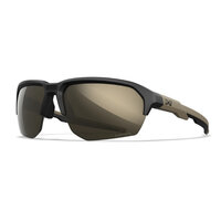 Wiley X WX JAKL Matte Black &amp; Tan &mdash; CAPTIVATE&trade; Tungsten Mirror
