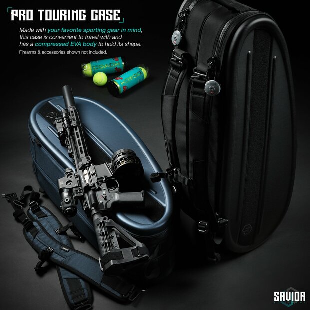 Savior Pro Touring 30&quot; Tennis Case- color blue