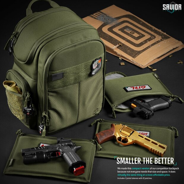 Savior Compact S.E.M.A - Pistol Backpack - color green