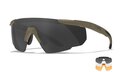 Wiley X WX Saber Advanced Matte Tan &mdash; Grey/Clear/Rust